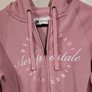 Aeropostale Dusty Rose Zip-Up Hoodie Size Small Bran New With Tags